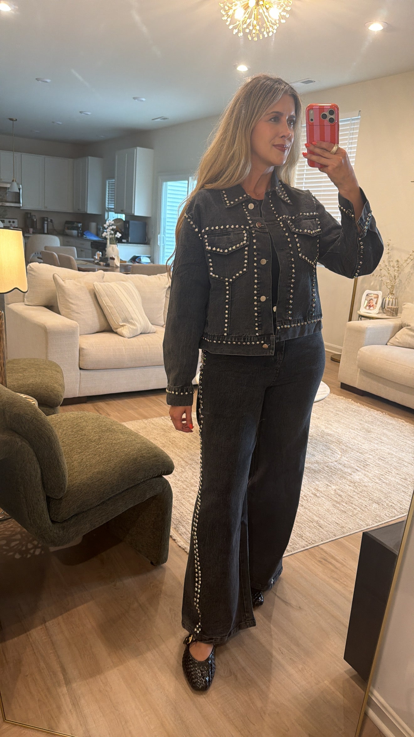 The Studded Grey Set