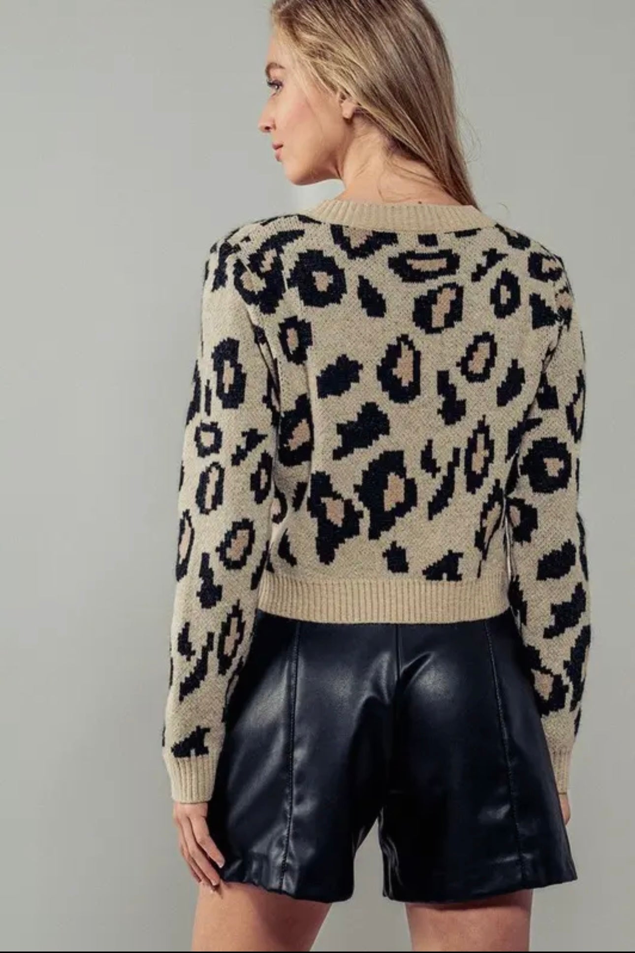 Animal Print Sweater